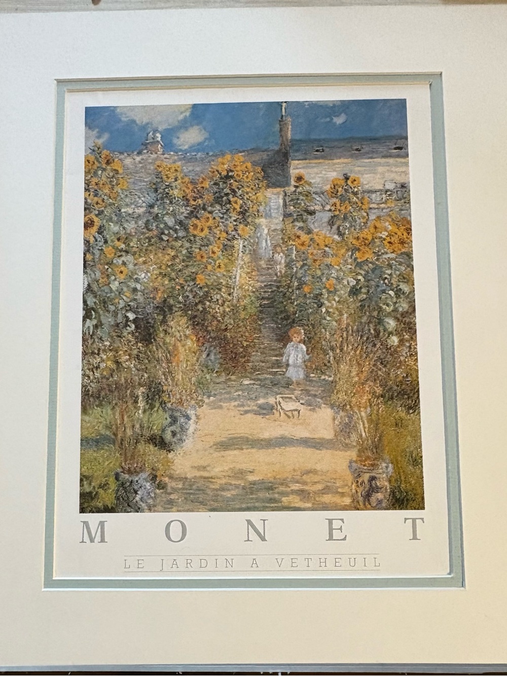 Monet Garden Path Print - Yellow, Blue & Green